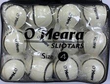 O'Meara All Weather Wall Ball Sliotar Size 4 Value Pack 12 (White)